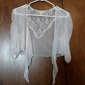 Derek Heart Lacy dress shawl, size L